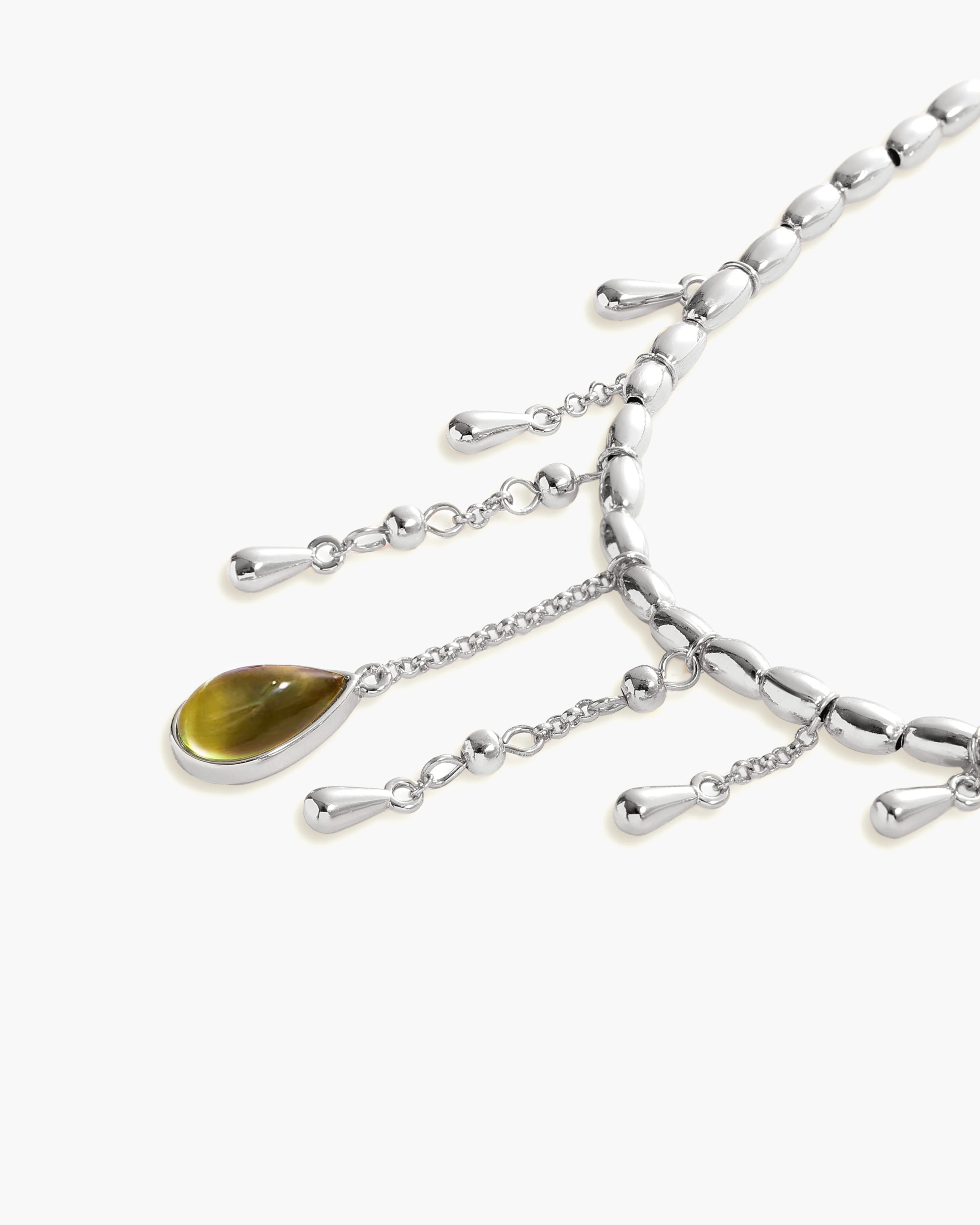 Waterdrop Anklet in Silver - Image 3
