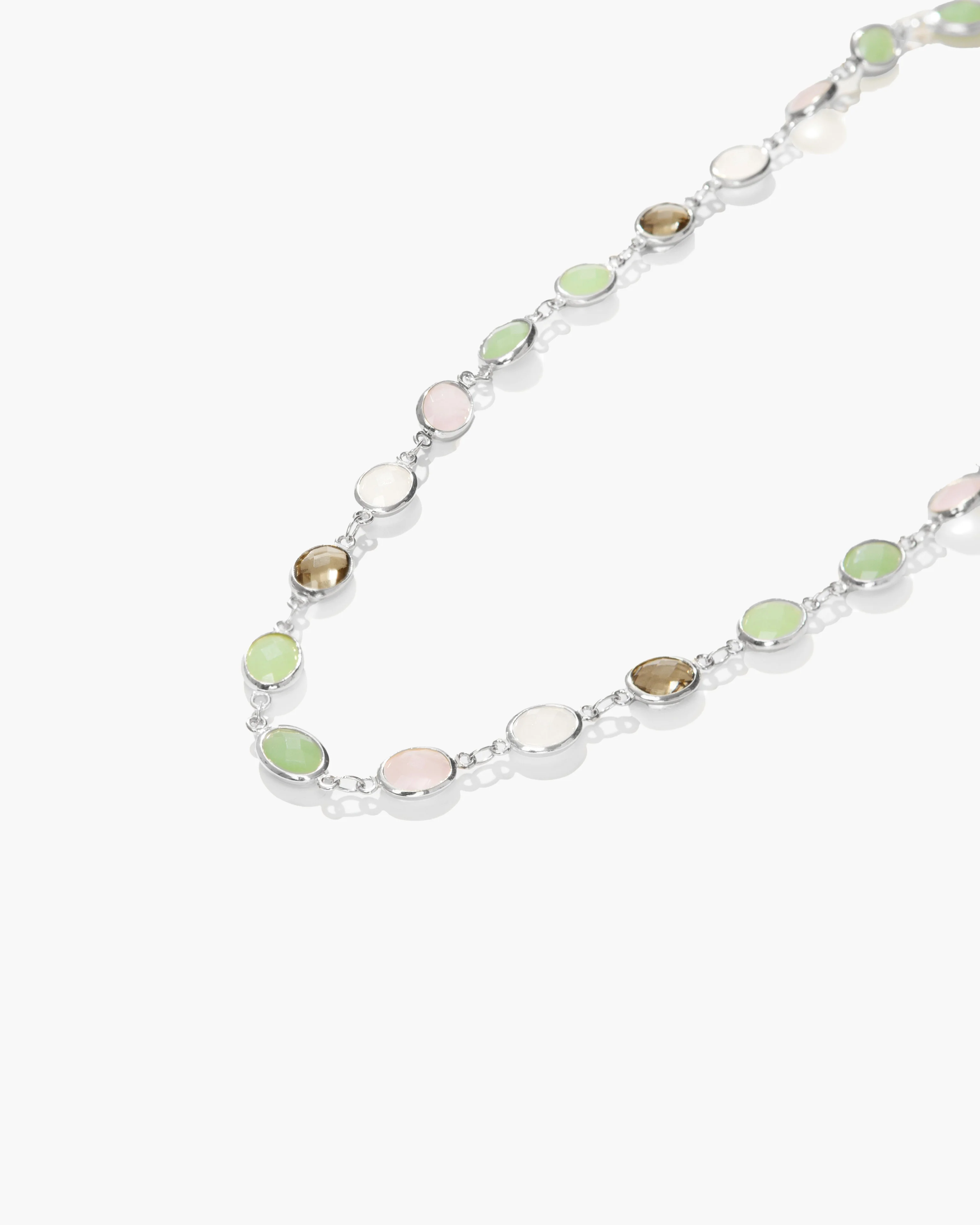 Whimsical Romance Stone Necklace in Silver - Image 5